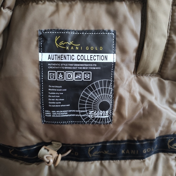 Kani Gold Kids Down blend puffer coat M10/12 - Picture 4 of 8